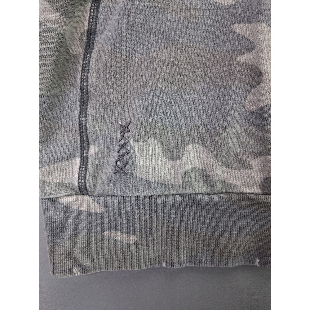 Ragdoll Camo Sweatshirt Distressed Crewneck Pullover Gray Camouflage Small S - Picture 3 of 8